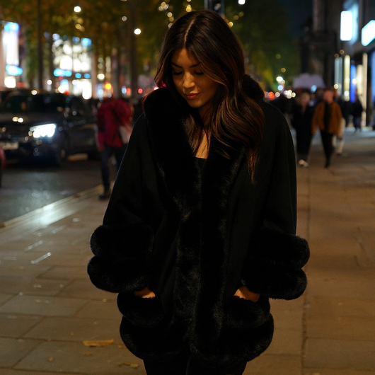 Fur Cape Jacket